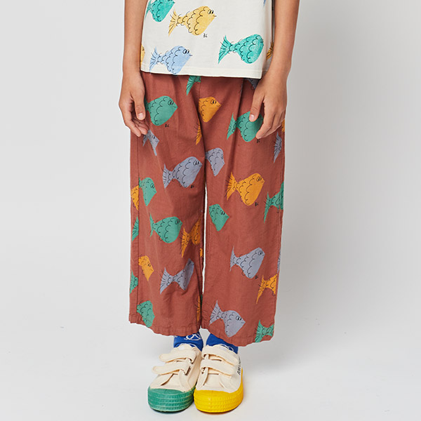 20[]Multicolor Fish all over woven pants-BB23KSTRSC093220