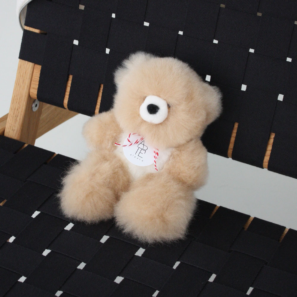  [Ƹī]ī ߷ ͽ ׵𺣾 Alpaca natural mix teddy bear (M size)