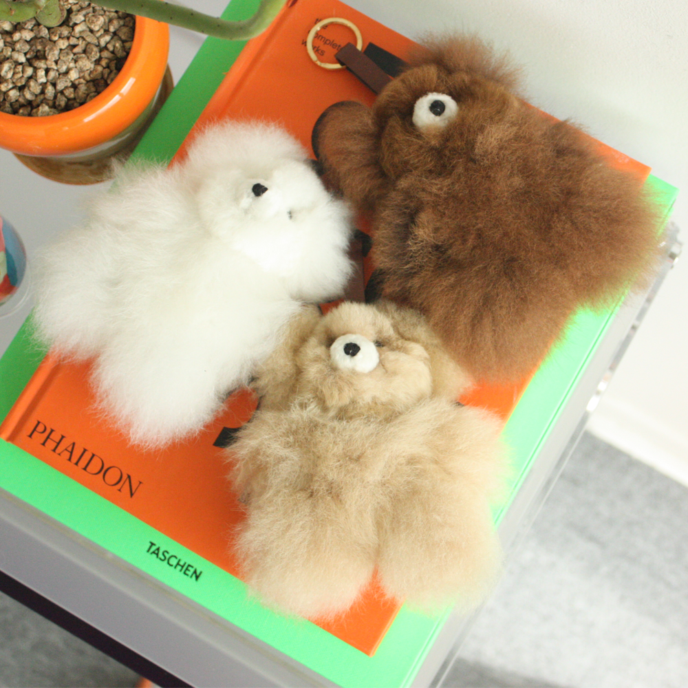 [Ƹī]ī ׵𺣾 Ű Alpaca teddy bear keyring