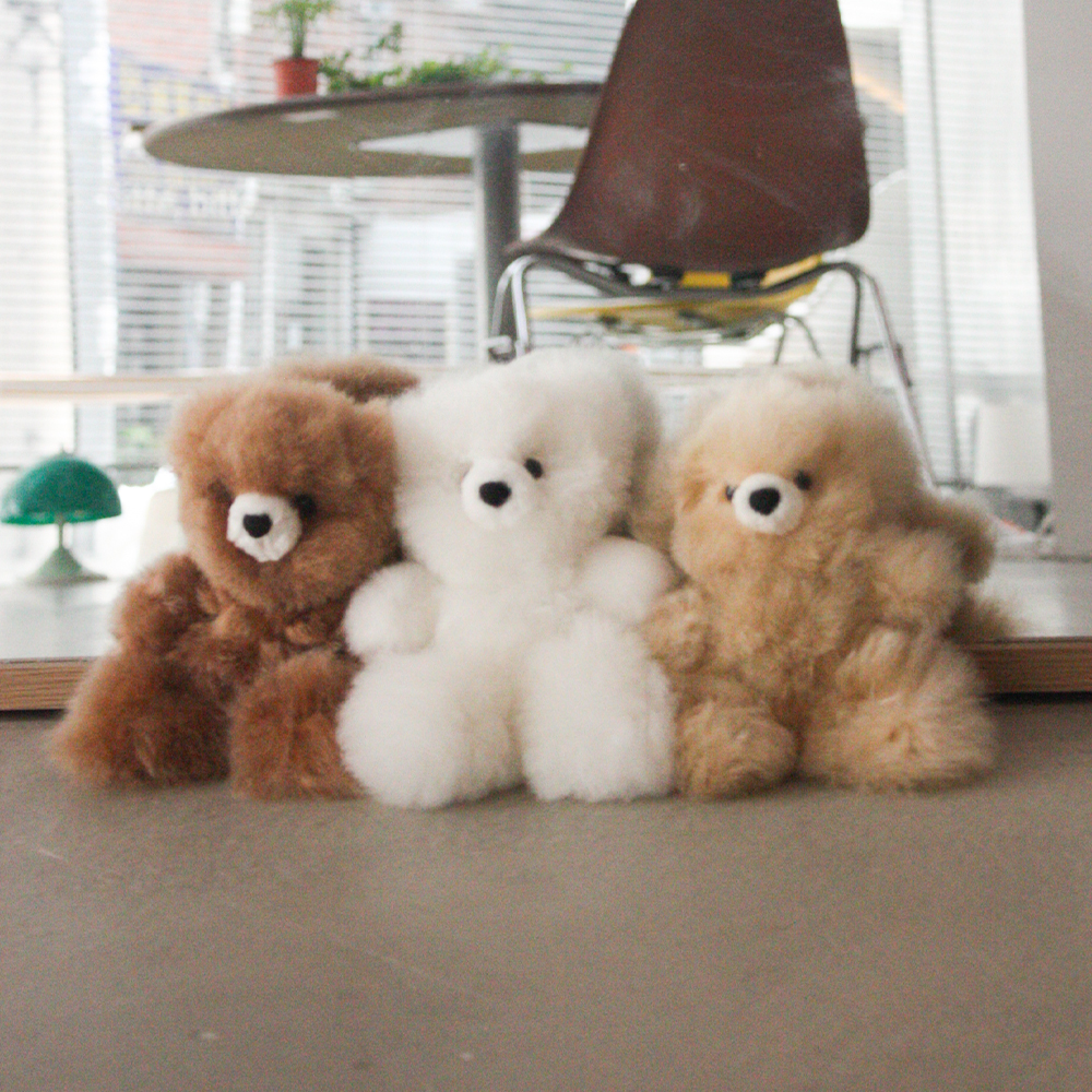  [Ƹī]ī ׵𺣾 Alpaca teddy bear (S size)