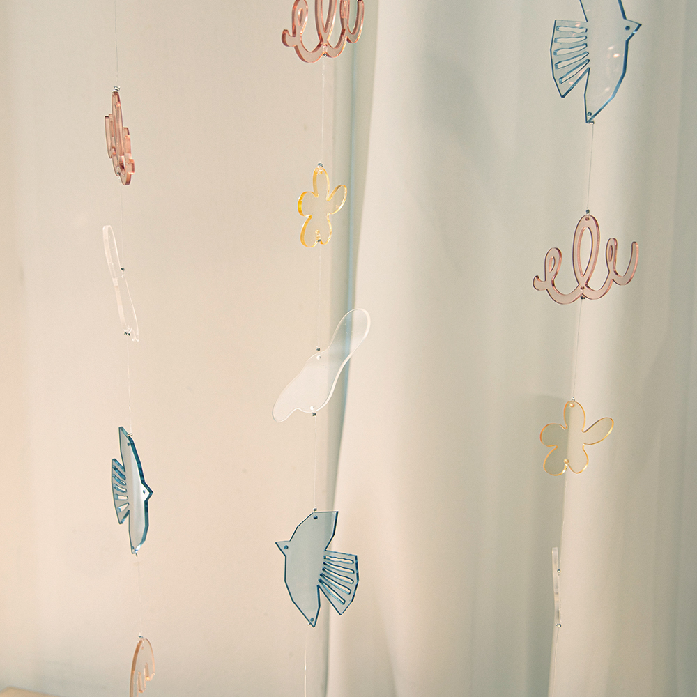  [Ʃ]Blue bird-acrylic sun mobile