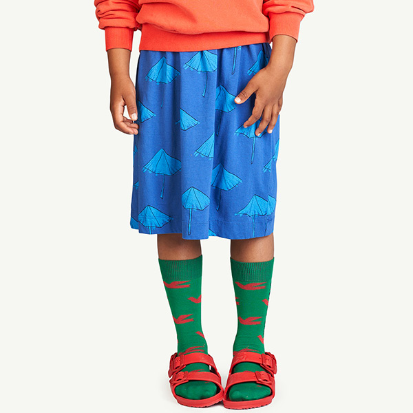 50[Ÿ]Kitten Deep Blue Skirt-TA23KSSKI0068BLU