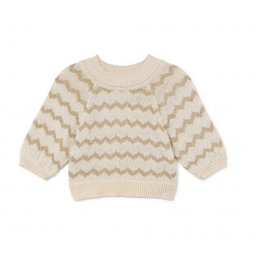 23SS[리틀크리에이티브팩토리]Wavy Knit Sweater_스웨터