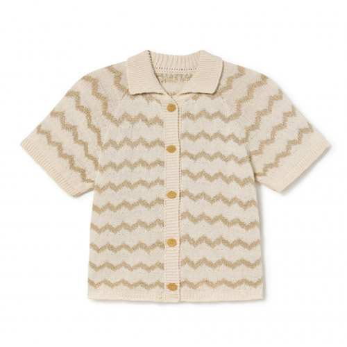 23SS[ƲũƼ丮]Wavy Knit Shirt_