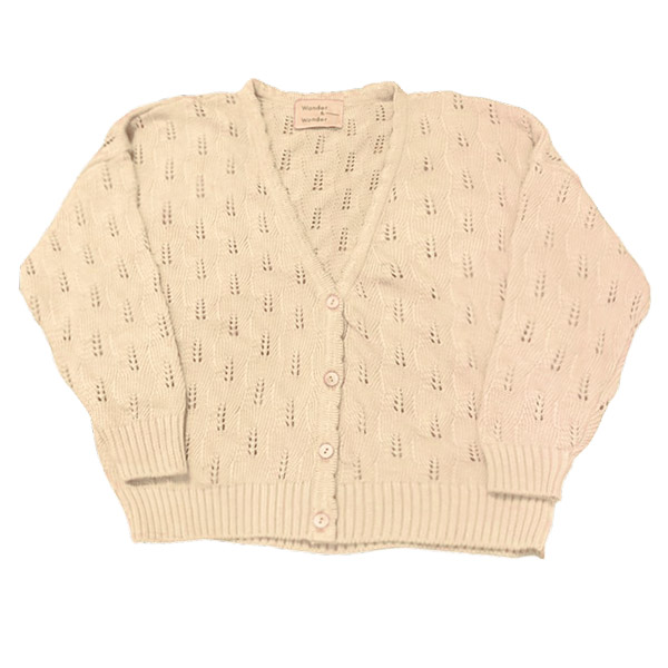 30[ؿ]Pointelle Cardigan-WW23KSCAR0009CRE
