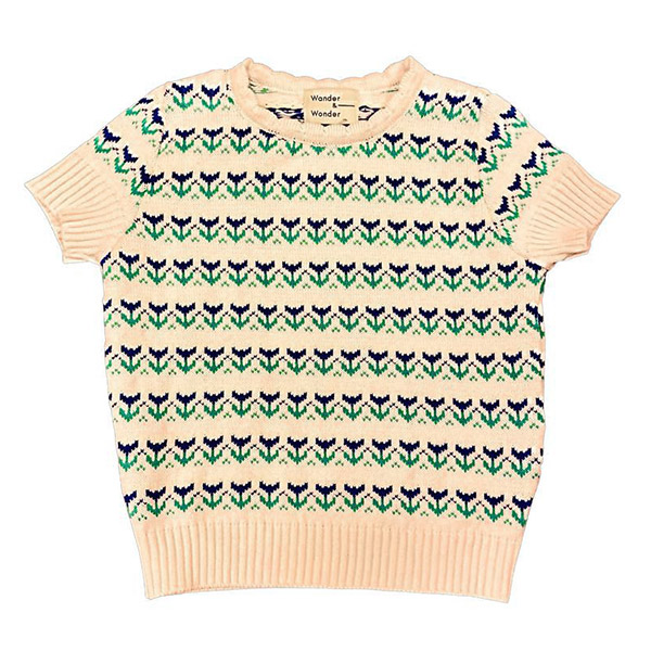 30[ؿ]Floral Knit Twin Set Top-WW23KSTOP0010CFL
