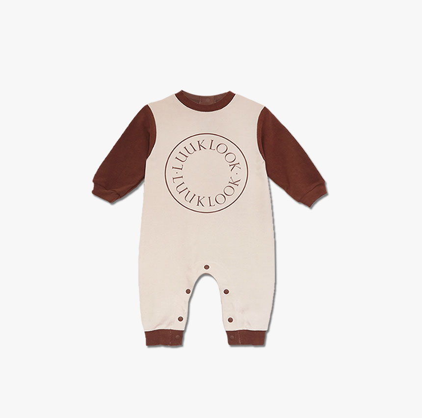 [ũũ]Circle Logo Velour Jumpsuit_Brown