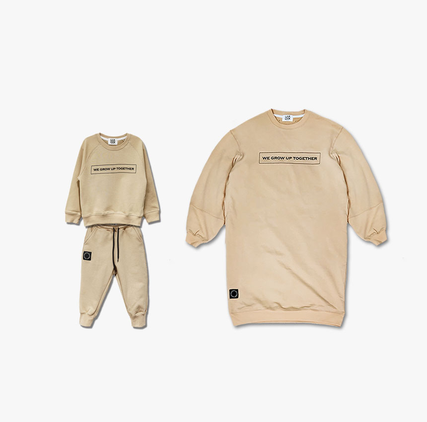 [ũũ]Mom&Kid training set beige