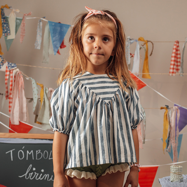 50[ֻڶ]Navy Stripe blouse-BR23KSBLO0041NST