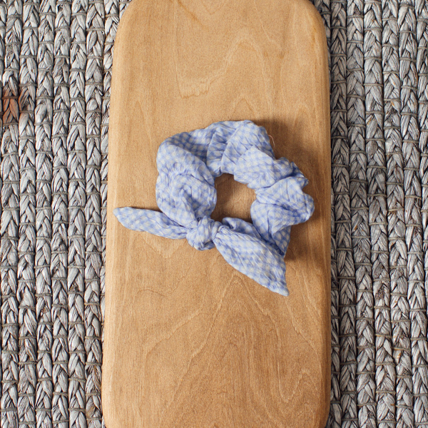 0615 23SS[ֻڶ]Blue Ginham scrunchie_ũġ-BR23KSHAB0044BGH
