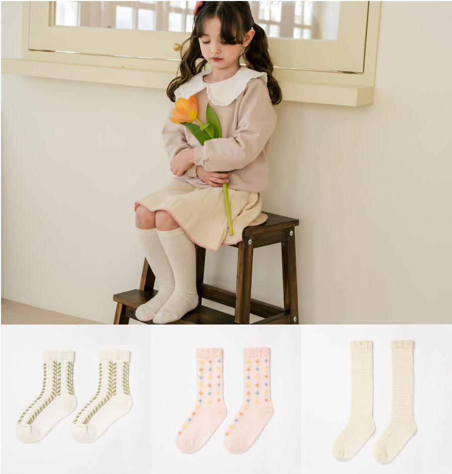 [㽺Ʈ]Lilahast Set 4 (3ӷ 1set) 縻socks