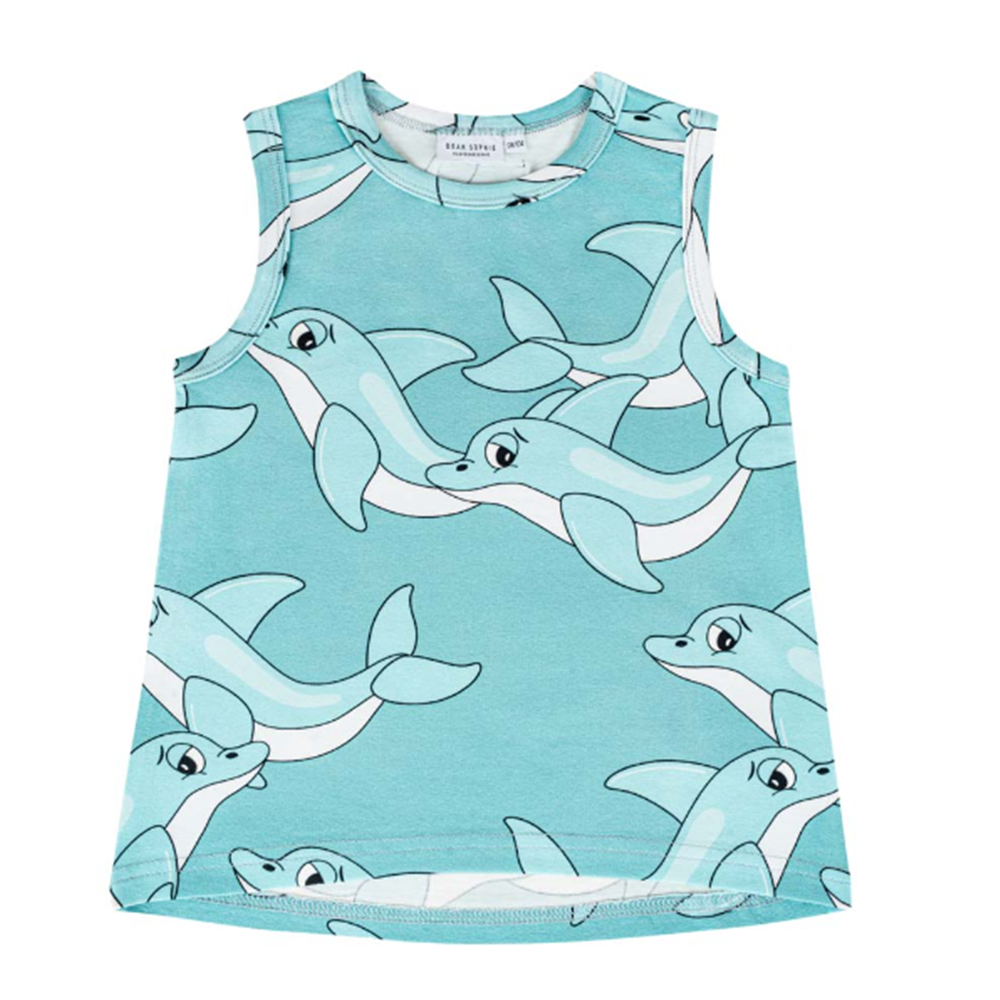 23SS[]DOLPHIN TANK TOP SKY_Ƽ