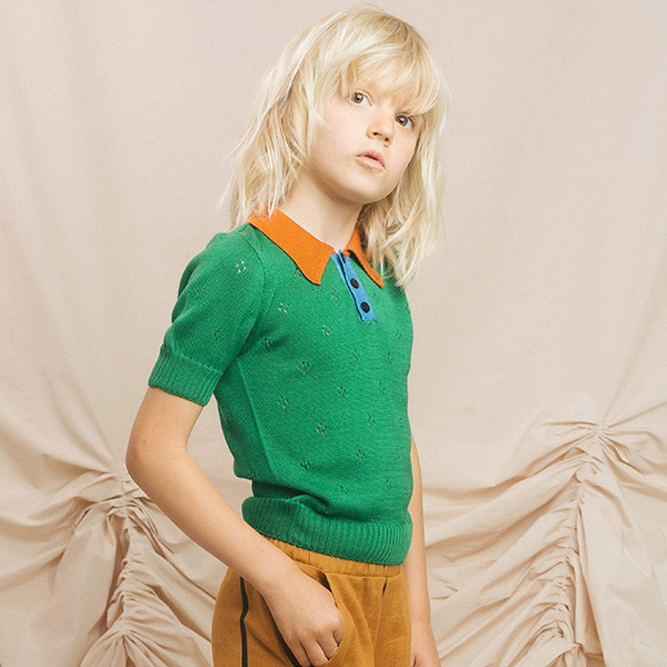 30[ĵ]Seamless Polo Shirt Green-PM23KSTOP5426GRN