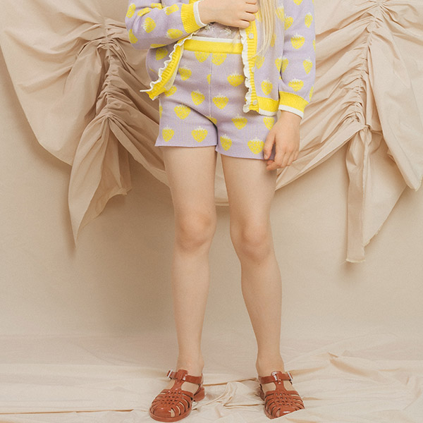 30[ĵ]Knit Shorts Berries Violet-PM23KSSHT7224VLT