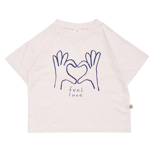 []Feel Love Tee -WK23KSTSH0050CHK
