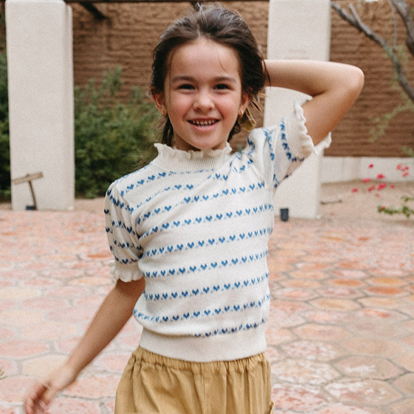 0615 23SS[Ű]INES SWEATER - SAND AND BLUE_-LK23KSSWT0008SNB