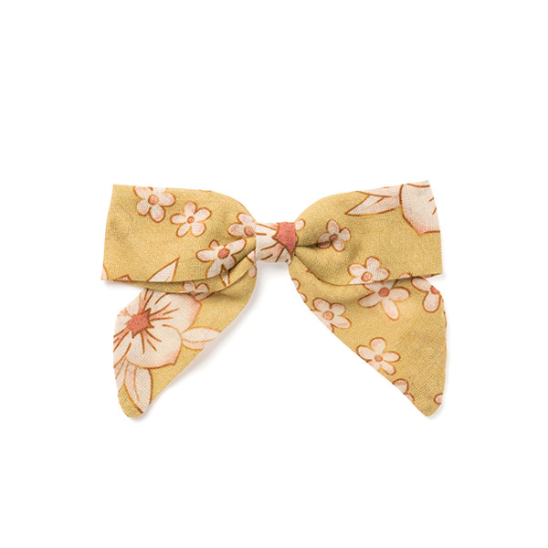 30[Ű]SMALL BOW_Mustard Flower Print-LK23KSHAC0012MFP