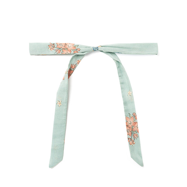 0615 23SS[Ű]RIBBON BOW - MINTY GREEN PRINT_Ŭ-LK23KSHAA0019MGP