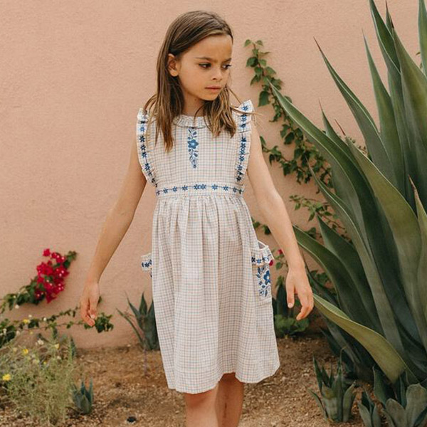 30[Ű]CLOVER DRESS_DESERT SUNSET CHEX-LK23KSDRE0026DSC