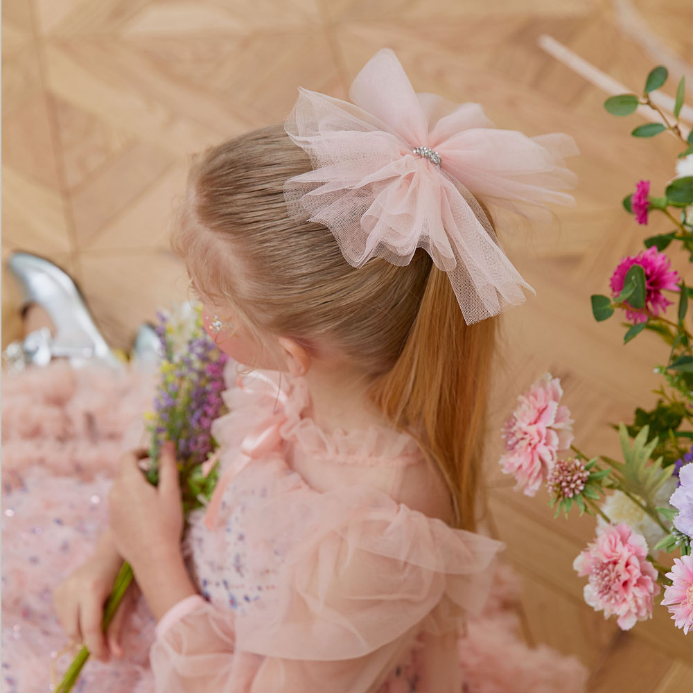 [뿤忥]tutu big bow  hairclip