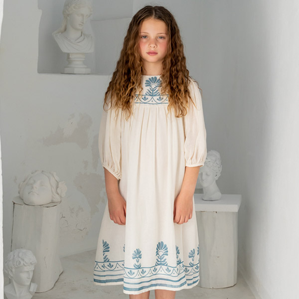 [ġƶ]V01-Dress SELENE-Vertical Ornamental Border-BC23KSDRE0001VOB
