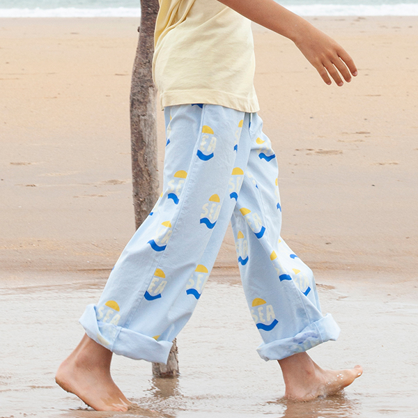 23SS[]Trouser allover sea_-BM23KSPANTRCLLBL