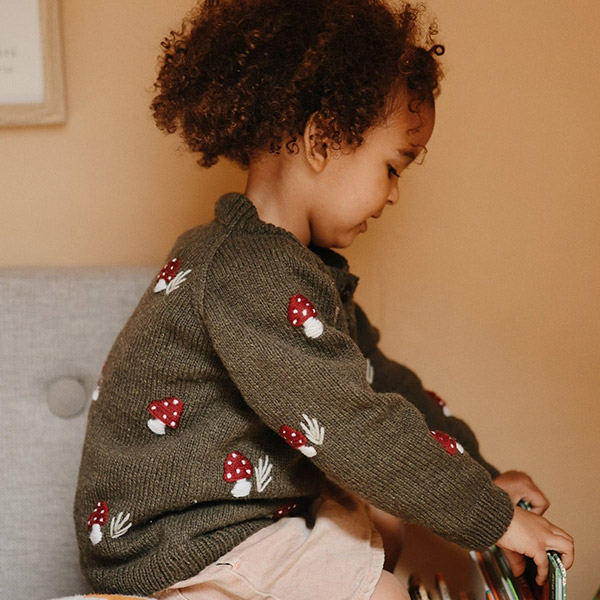 [ȸ긮]MUSHROOM CARDIGAN_-SB23KACAR0002PNE