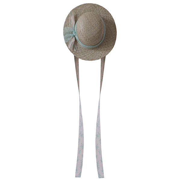 0615 23SS[]S23_21 THE SUMMER HAT GREEN FLOWER + TULLE_-FO23KSHAT0008GRT