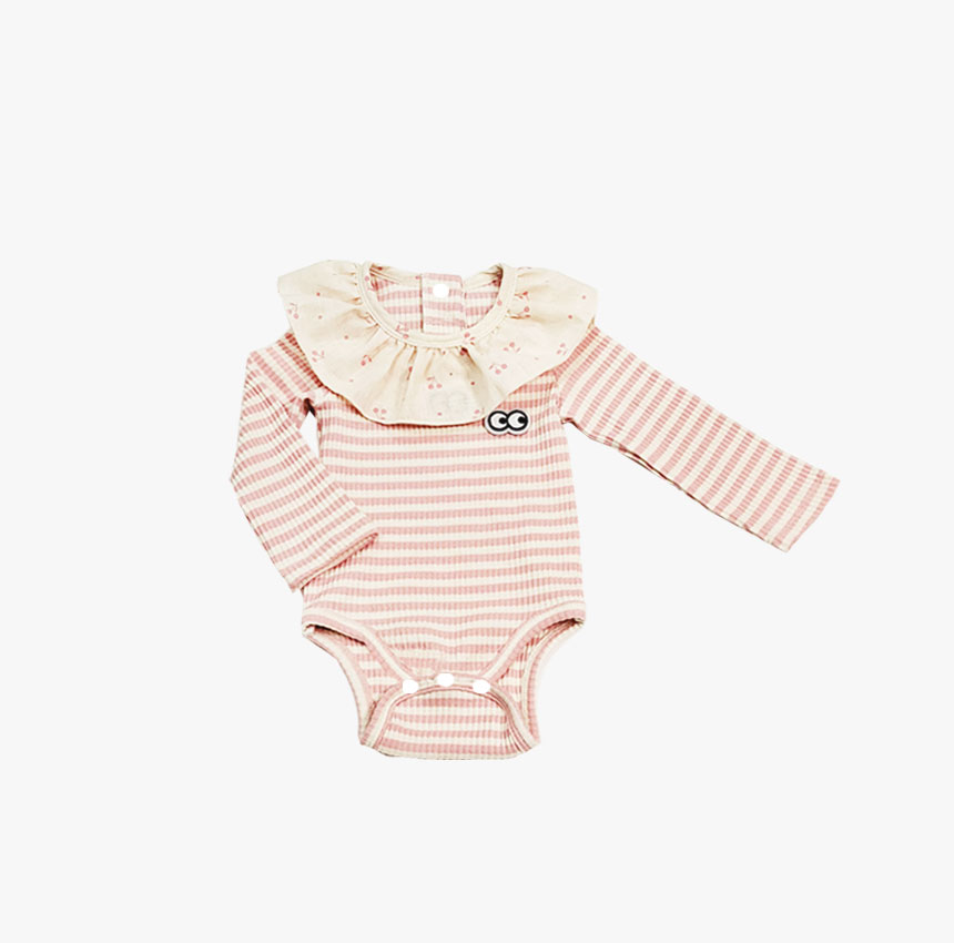 [ũũ]Cherry Frill Onesie_Pink