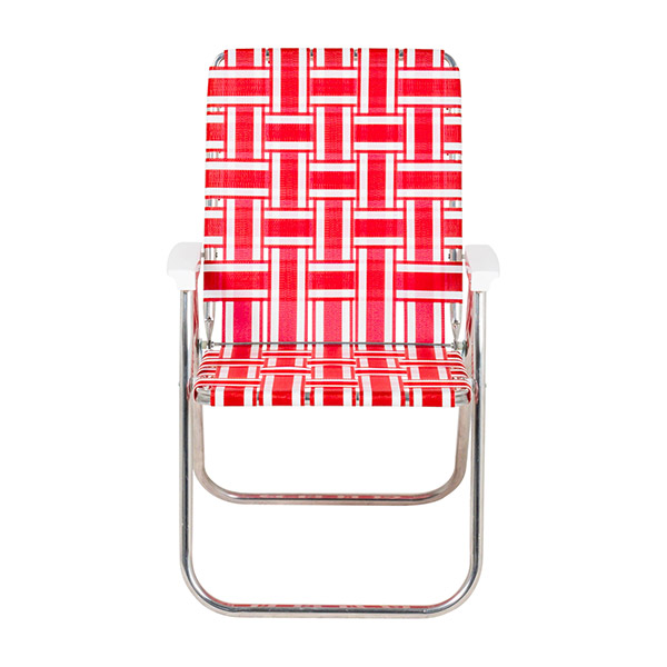 [ü]Red and White Classic Chair with White Arms_ü Ŭ-DUW2626