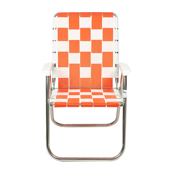 [ü]Orange & White Classic Chair with White Arms_ü Ŭ-DUW3125