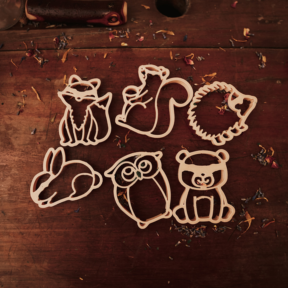 [ŲũƮ]Mini Woodland Animal Eco Cutter Set