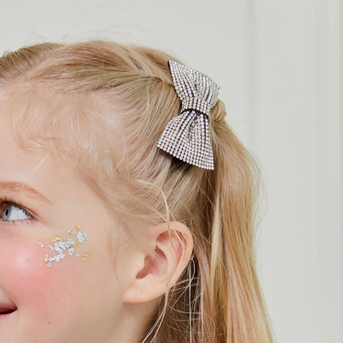 [뿤忥]Crystal Stone Bow Hair Clips-2EA ũŻ   Ŭ (2 Ʈ)