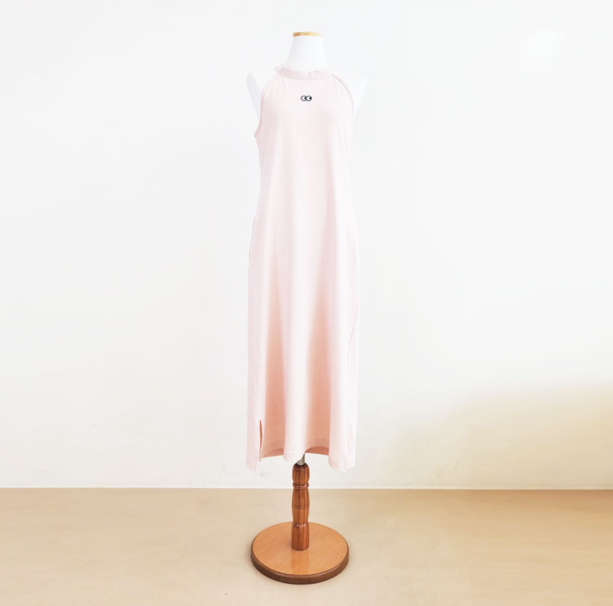 [ũũ]Woman Halter dress pale pink