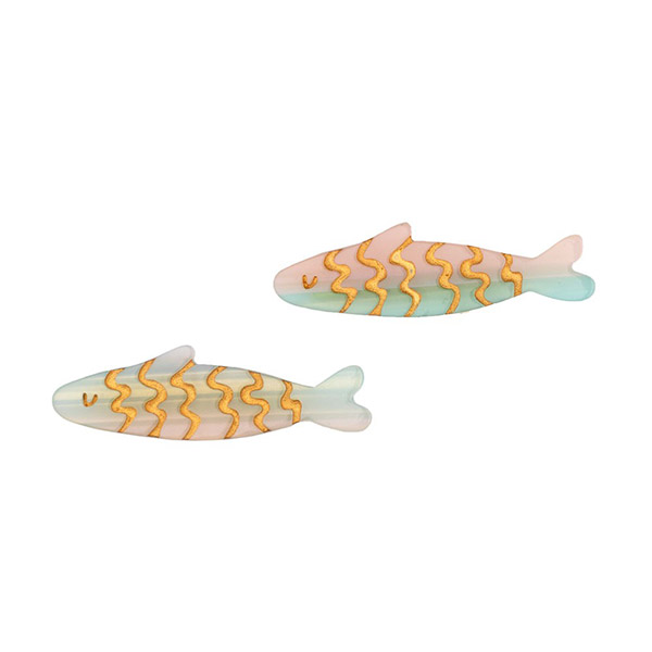 []Sardines Hair Clip Set-SU00KNHAC0010SRD