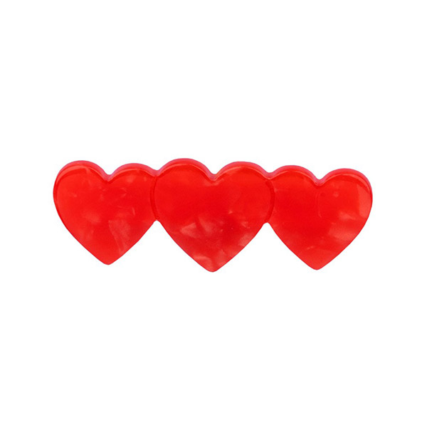 []Heart French Barrette-SU00KNHAC0020HFB