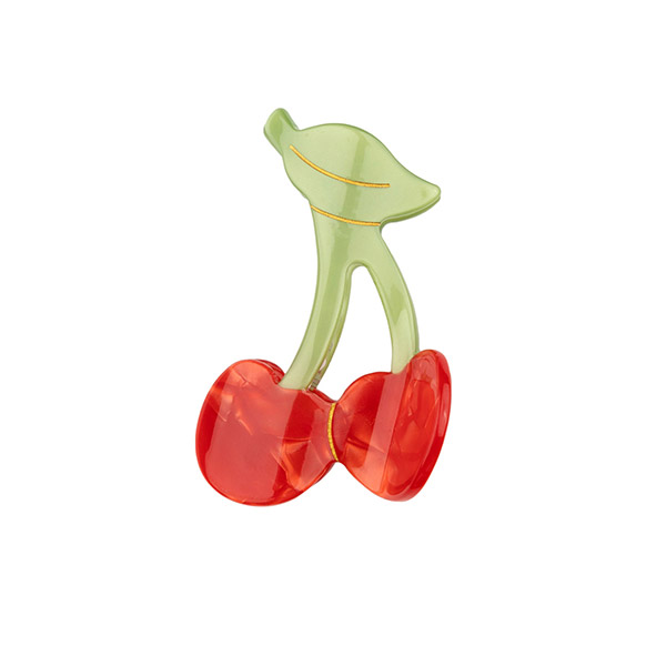 []Cherry Hair Claw-SU00KNCLW0022CHR