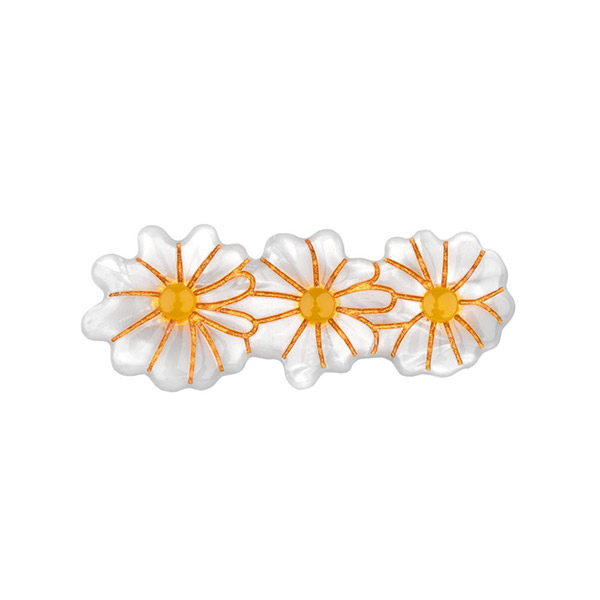 []Daisies Hair Clip-SU00KNHAC0024DSS