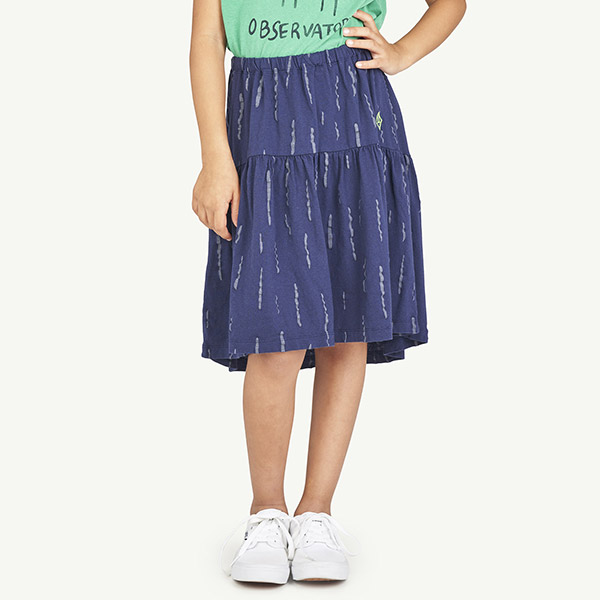 [Ÿ]BIRD KIDS SKIRT Deep Blue-TA23KASKI3008DBU