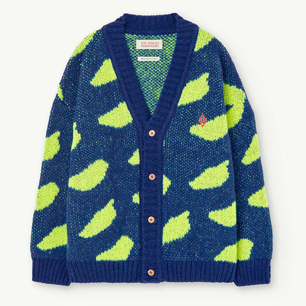 1127[Ÿ]RACOON KIDS CARDIGAN Navy_Logo-TA23KACAR3013NAL