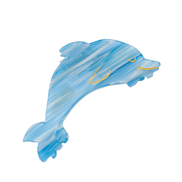 []Dolphin Hair Claw-SU00KNCLW0003DHN