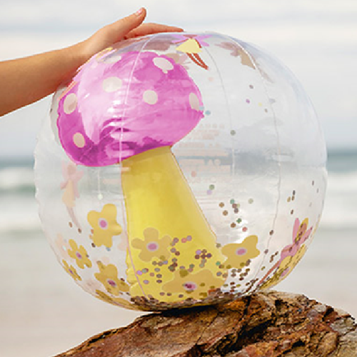 [϶]3D Inflatable Beach Ball Mima the Fairy Lemon Lilac -S3PB3DM