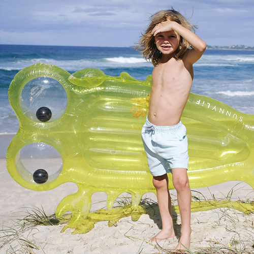 [϶]Luxe Lie-On Float Sonny the Sea Creature Citrus_Ʃ-S3LLIESO