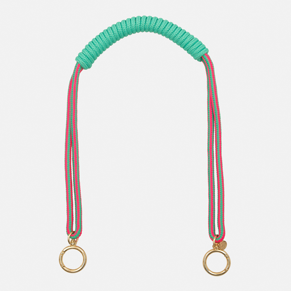 ɵ[ũ  Ʈ]Macrame Bag Strap - Pink & Mint