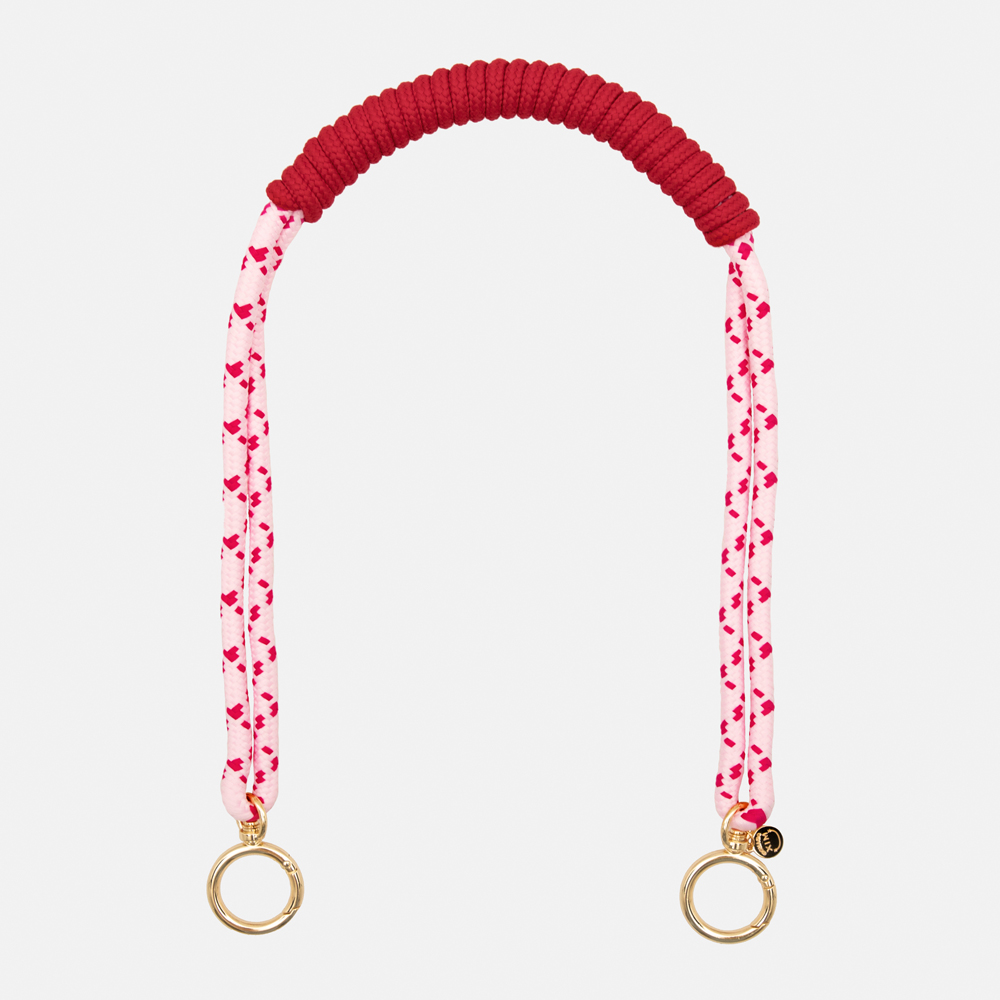 ɵ[ũ  Ʈ]Macrame Bag Strap - Strawberry Pink