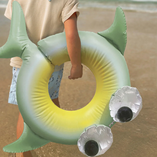 [϶]Kiddy Pool Ring Shark Tribe Khaki_Ʃ-S3LKPOST
