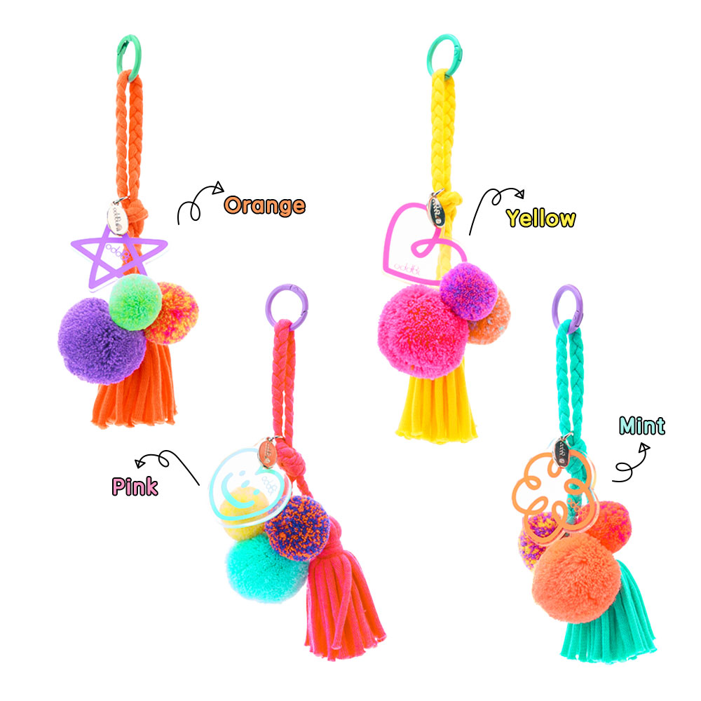 []    Ű ü PomPom Berry Key Chain oddBi