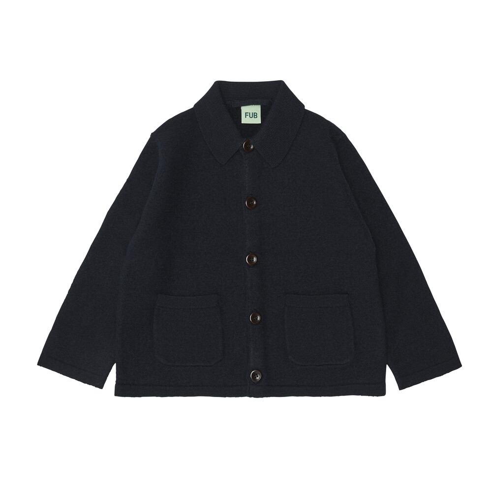 AW23[FUB KIDS]ۺŰ Felted Jacket (dark navy)