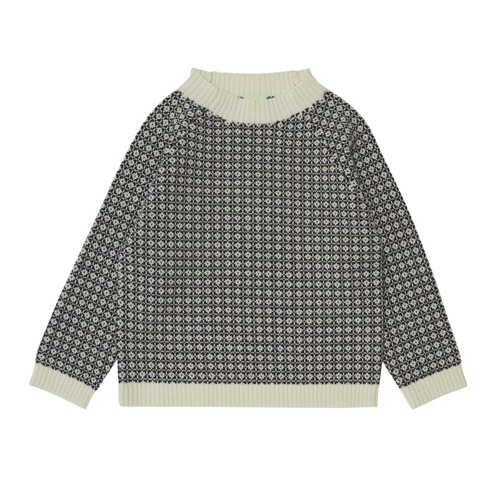 AW23[FUB KIDS]ۺŰ Nordic Sweater (ecru/dark navy/amber) Ʈ 