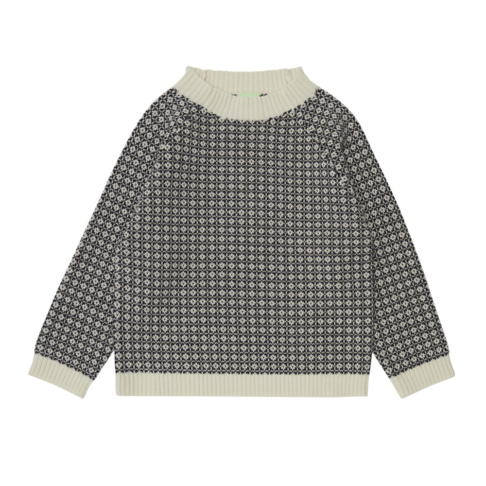 AW23[FUB KIDS]퍼브키즈 Nordic Sweater (ecru/dark navy/amber) 니트 스웨터